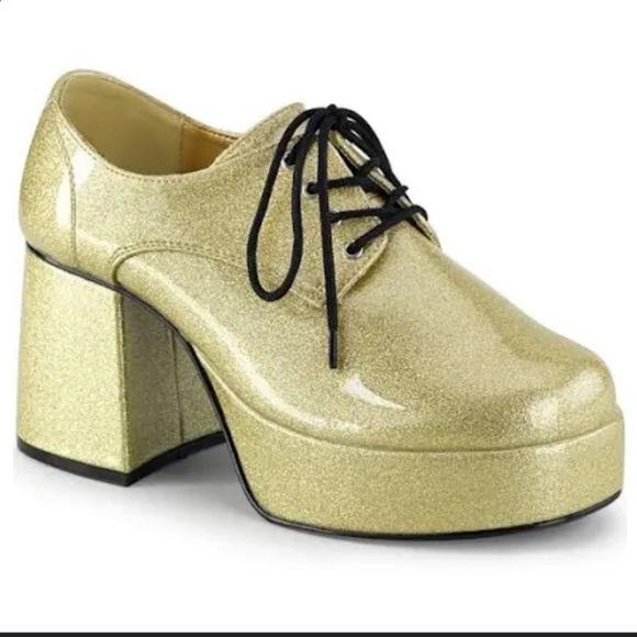 Funtasma Other - Funtasma Jazz Mens Gold Platform Oxfords size 11